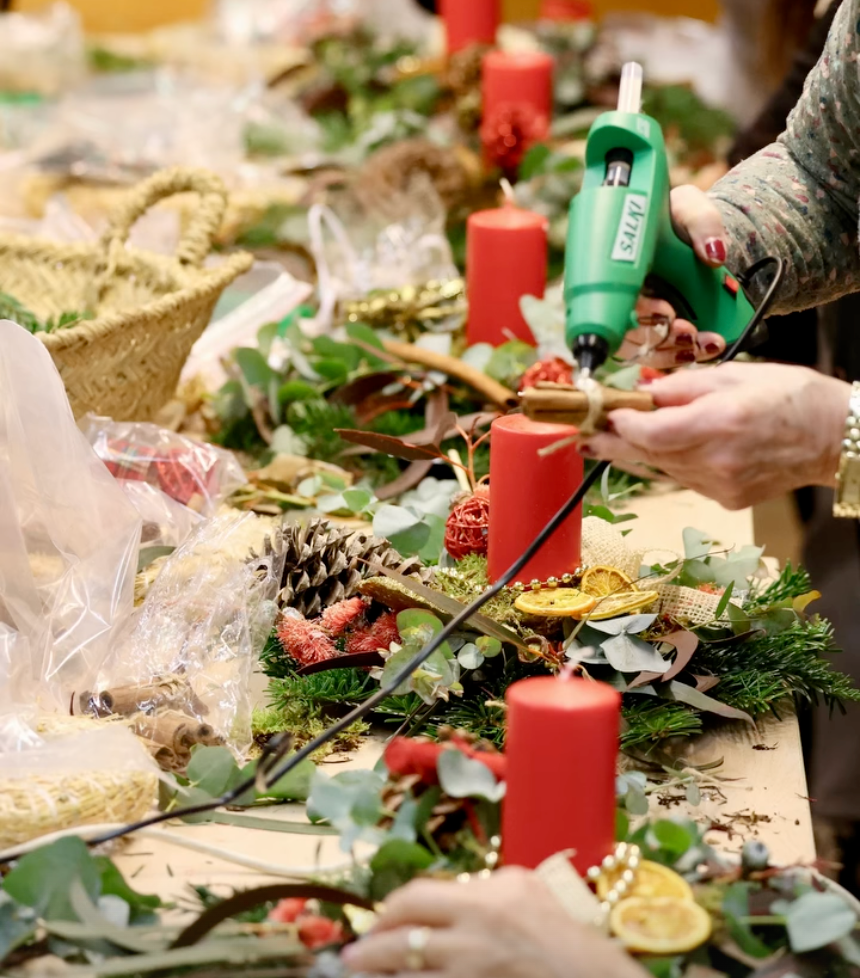 Taller de Navidad - Centro de mesa