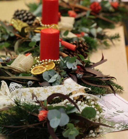 Taller de Navidad - Centro de mesa