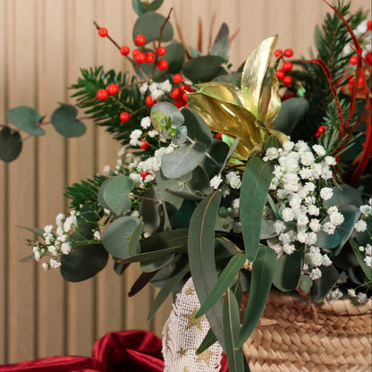 Detalle esta Navideña Abeto Roja y Verde