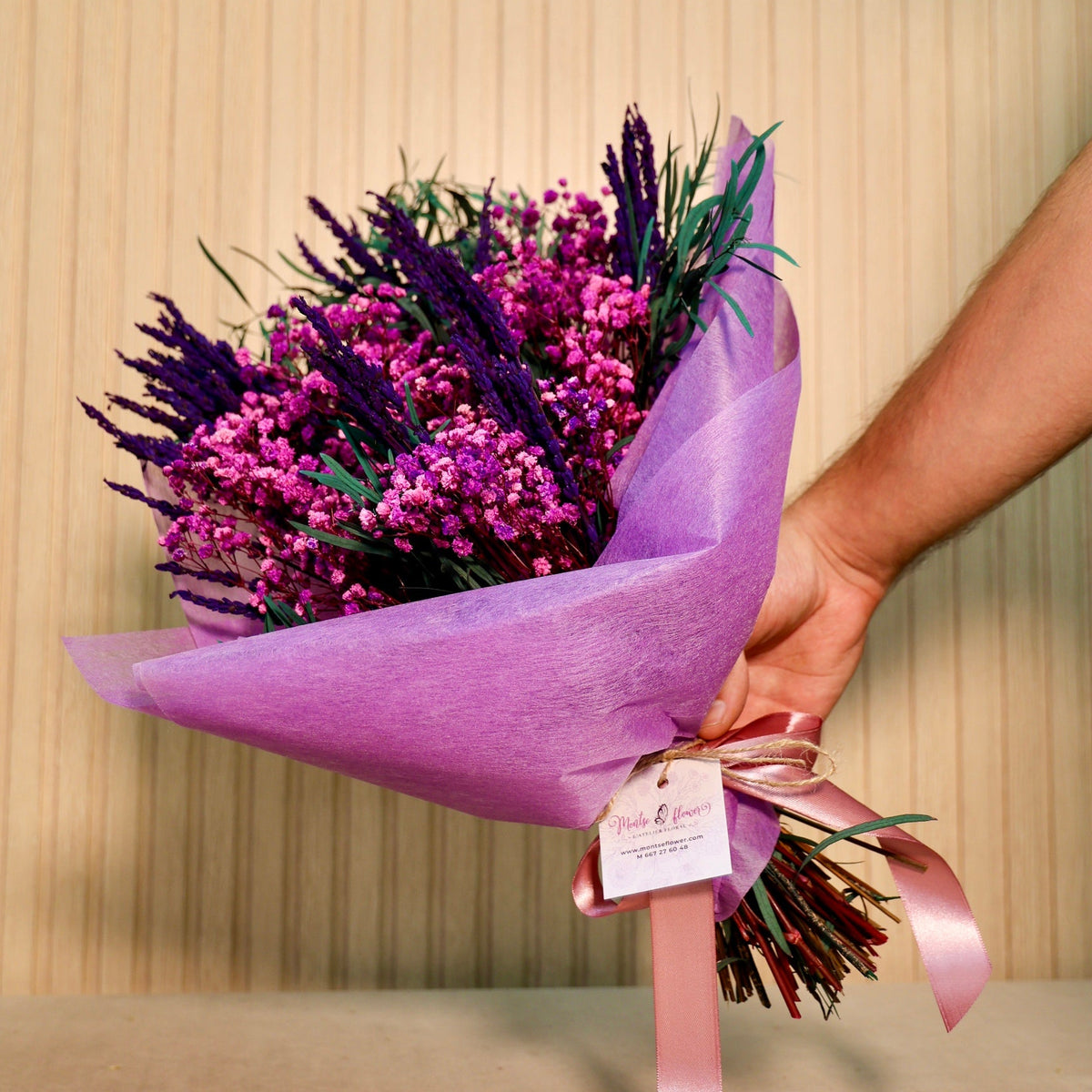 Ramo lavanda preservada