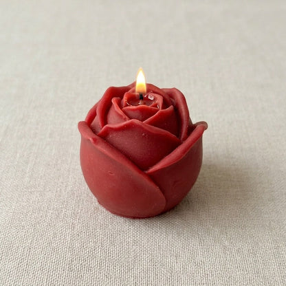 vela rosa encedida