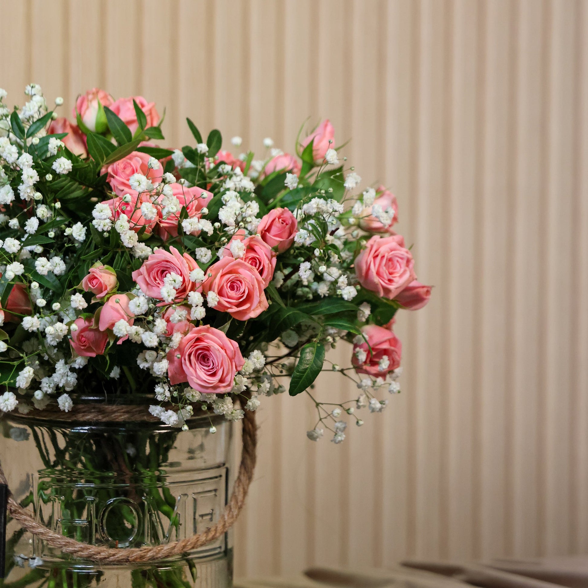 Detalle de Ramo de rosa spray rosa